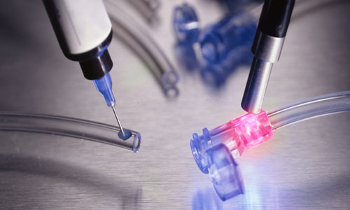 Medical Components Light-Curing Adhesive and Equipment